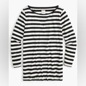 Hatch x J.Crew Black and White Striped Long Sleeve Shirt